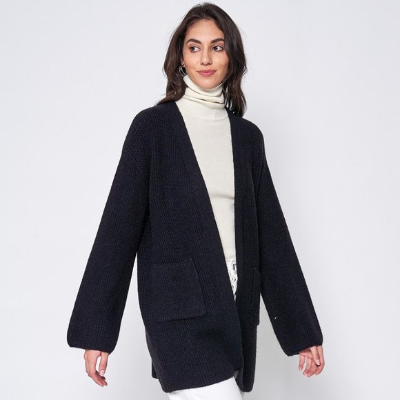 Open Front Knit Cardigan - Picture 2 of 4